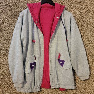 VTG Westside Connection Small Reversible Full Zip Windbreaker Hoodie Womans